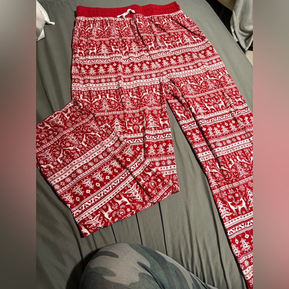 Little sleepies Christmas reindeer cheer pajama pants